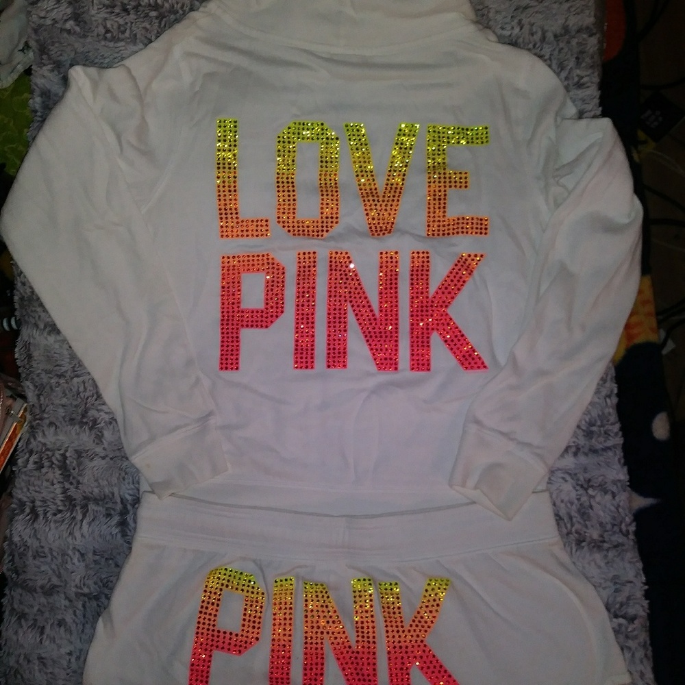 Vs pink rare rhinestone outfit